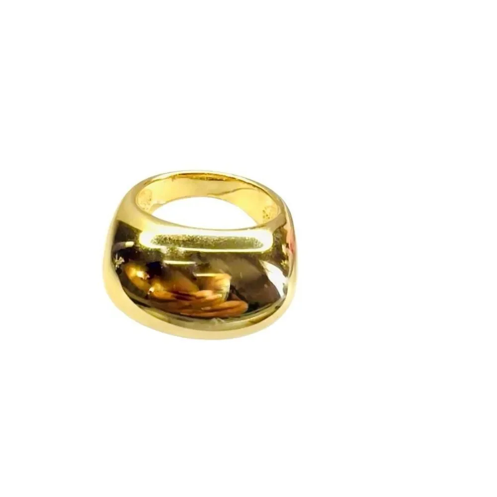 18k gold filled Dome Puff Bubble Chunky Statement Ring